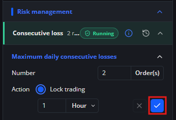 Confirm updated rule value