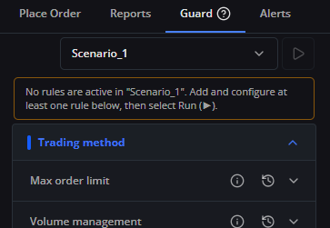 New scenario selected