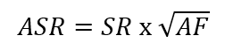 Annualized Sharpe Ratio formula
