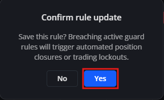 Confirm the commitment update