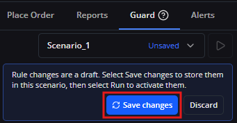 Save changes to Scenario