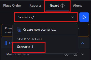 Select Scenario 1