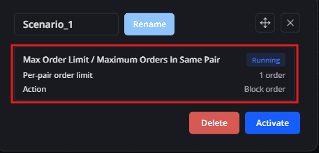 Verify Scenario without commitment
