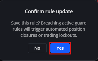 Confirm adding the commitment