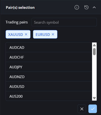 Pair(s) selection